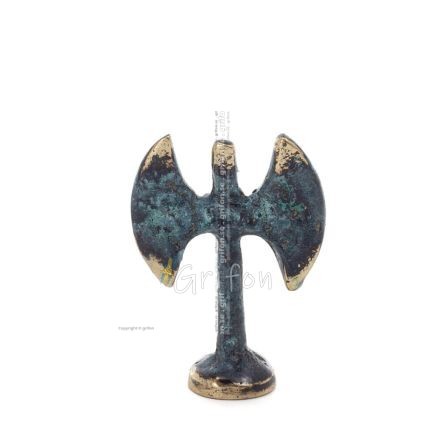 Double Pelekis: The Sanctuary, for ritual sacrifice 4.8x3.2cm Bronze ornament, Minoan civilization, ancient Greece Bronze 1 - gr