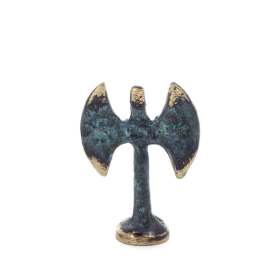 Double Pelekis: The Sanctuary, for ritual sacrifice 4.8x3.2cm Bronze ornament, Minoan civilization, ancient Greece Bronze 1 - gr