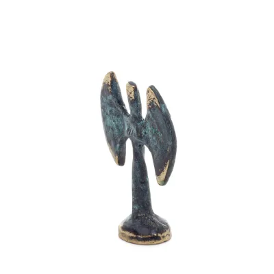 Double Pelekis: The Sanctuary, för rituella offer 4,8x3,2cm Brons prydnad, minoisk civilisation, antikens Grekland Brons 2 - gri