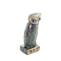 Owl Owl Plaque 5x2cm Helkroppsstaty Brons Ornament Brons 5 - grifon.se 