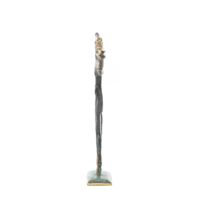 Satyr: Mythical Beings, Demons, Spirits in Mountains and Forests Sculpture 21x18cm Full Body Statue Bronze Ornament Bronze 2 - g
