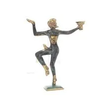 Satyr: Mythical Beings, Demons, Spirits in Mountains and Forests Sculpture 21x18cm Full Body Statue Bronze Ornament Bronze 5 - g