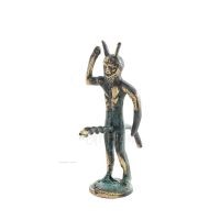Satyr: Mythical Creatures, Demons, Spirits in Mountains and Forests Corkscrew 11cm Full Body Statue Bronze Ornament, Ancient Gre