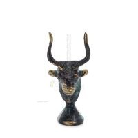 Minotaur: The Son of Queen Pasiphae, Bull Head, Bull Head 6cm Bust, Staty Brons Ornament, Minoan Era Brons 1 - grifon.se 