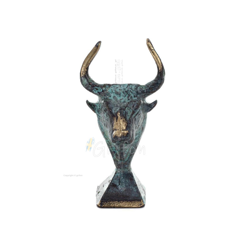 Minotaur: Queen Pasiphaes son, Bull head, bull head 9cm Bust, statue Bronze decorative, Minoan era Bronze 1 - grifon.se Minotaur: Queen Pasiphaes son, Bull head, bull head 9cm Bust, statue Bronze decorative, Minoan era Bronze 1 - grifon.se