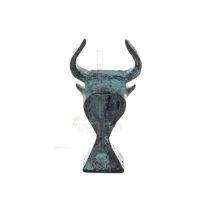 Minotaur: Queen Pasiphaes son, Bull head, bull head 9cm Bust, statue Bronze decorative, Minoan era Bronze 4 - grifon.se 