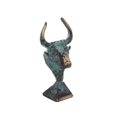 Minotaur: Queen Pasiphaes son, Bull head, bull head 9cm Bust, statue Bronze decorative, Minoan era Bronze 5 - grifon.se 