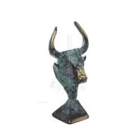 Minotaur: Queen Pasiphaes son, Bull head, bull head 9cm Bust, statue Bronze decorative, Minoan era Bronze 5 - grifon.se 