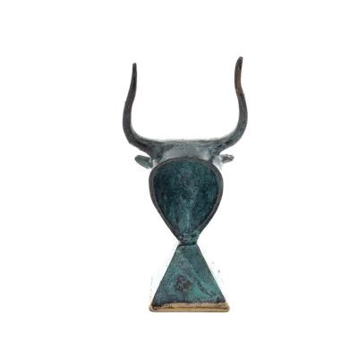 Minotaur: Queen Pasiphaes son, Bull head, bull head 11cm Bust, decorative statue, Minoan civilization Bronze 4 - grifon.se 