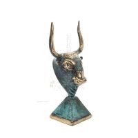 Minotaur: Queen Pasiphaes son, Bull head, bull head 11cm Bust, decorative statue, Minoan civilization Bronze 5 - grifon.se 