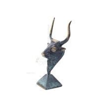 Minotaur: The Son of Queen Pasiphae, Bull Head, Bull Head 15cm Bust Statue Bronze Decorative, Minoan Era Bronze 2 - grifon.se 