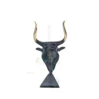 Minotaur: The Son of Queen Pasiphae, Bull Head, Bull Head 15cm Bust Statue Brons Dekorativ, Minoisk Era Brons 4 - grifon.se 