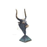 Minotaur: The Son of Queen Pasiphae, Bull Head, Bull Head 15cm Bust Statue Bronze Decorative, Minoan Era Bronze 5 - grifon.se 