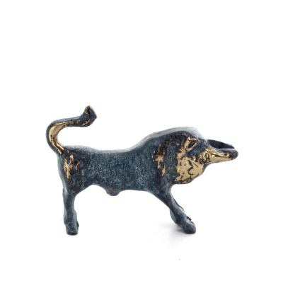 Bull, Bull mini 4x6cm Helkroppsstaty Bronsdekoration Brons 4 - grifon.se 