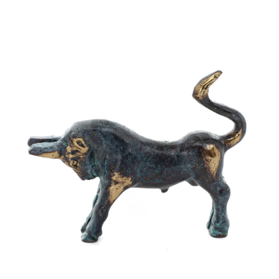 Bull, small bull 7x8cm Full body statue Bronze decoration Bronze 1 - grifon.se 
