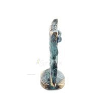 Owl: the sacred bird, symbol of wisdom, prudence, open wings n2 3.7x3.7cm Full body statue Bronze decoration Bronze 4 - grifon.s