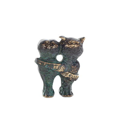 Owl or Glaucus: the sacred bird, symbol of wisdom, prudence, giant 8x5cm Full body statue Bronze decoration Bronze 3 - grifon.se