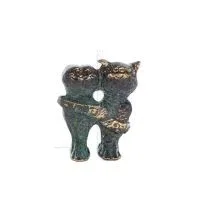Uggla eller Glaucus: den heliga fågeln, symbol för visdom, försiktighet, jätte 8x5 cm helkroppsstaty Bronsdekoration Brons 3 - g
