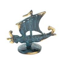 Uggla eller Glaucus: den heliga fågeln, symbol för visdom, försiktighet, gigantisk sned 9x6cm helkroppsstaty Bronsdekoration Bro