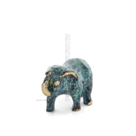 Uggla eller Glaucus: den heliga fågeln, symbol för visdom, försiktighet, skulptur ny 2x1cm helkroppsstaty Brons dekorativ Brons