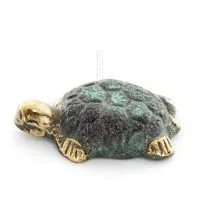 Sköldpadda: symboliserar styrka, mod, skydd, visdom, tålamod 3x2cm helkroppsstaty Brons Ornament Brons 1 - grifon.se 