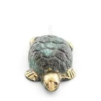 Sköldpadda: symboliserar styrka, mod, skydd, visdom, tålamod 3x2cm helkroppsstaty Brons Ornament Brons 4 - grifon.se 