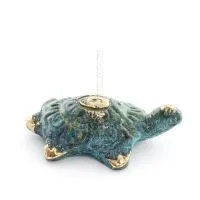 Sköldpadda: symboliserar styrka, mod, skydd, visdom, tålamod 4x3cm helkroppsstaty Brons Ornament Brons 3 - grifon.se 