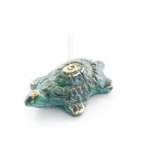 Sköldpadda: symboliserar styrka, mod, skydd, visdom, tålamod 4x3cm helkroppsstaty Brons Ornament Brons 5 - grifon.se 