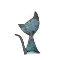 Cats Plaque 8x6cm Full Body Statue Bronze Decorative, Miniature Bronze 3 - grifon.se 
