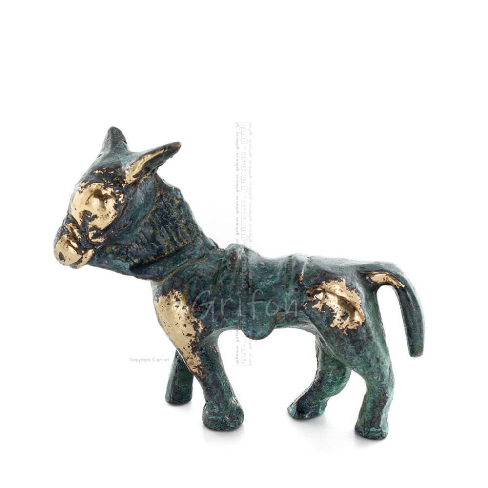 Donkey 5x6.5cm Full Body Statue Bronze Ornament, Miniature Bronze 1 - grifon.se Donkey 5x6.5cm Full Body Statue Bronze Ornament, Miniature Bronze 1 - grifon.se