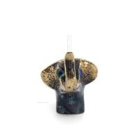 Elefant Tjock 4x3 cm helkroppsstaty Brons prydnad, miniatyr Brons 5 - grifon.se 