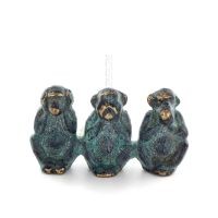 Apor Medium 6x3cm Helkroppsstaty Bronsprydnad, miniatyr Brons 1 - grifon.se 