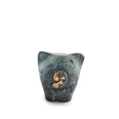 Smågris 2x2cm helkroppsstaty Bronsprydnad, miniatyr Brons 3 - grifon.se 