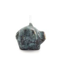 Smågris 2x2cm helkroppsstaty Bronsprydnad, miniatyr Brons 4 - grifon.se 