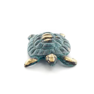 Sköldpadda: symboliserar styrka, mod, skydd, visdom, tålamod 9x6cm Helkroppsstaty Brons Ornament, Miniatyr Brons 4 - grifon.se 