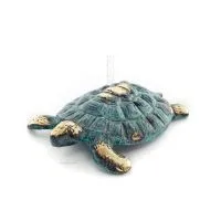 Sköldpadda: symboliserar styrka, mod, skydd, visdom, tålamod 9x6cm Helkroppsstaty Brons Ornament, Miniatyr Brons 5 - grifon.se 