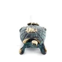 Sköldpadda 5x3 cm smyckeskrin, smyckeskrin, boxliknande väska för förvaring 5x3 cm helkroppsstaty bronsdekoration, miniatyr Bron
