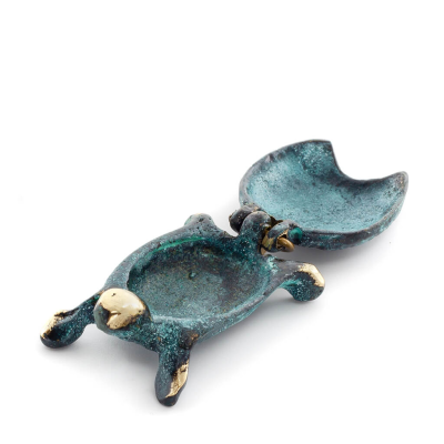 Turtle 5x3cm Jewelry Box, Jewelry Box, Box-like Case for Storage 5x3cm Full Body Statue Bronze Ornament, Miniature Bronze 6 - gr