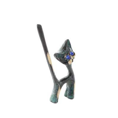 Thin Tail Cat 8x5cm Full Body Statue Bronze Ornament, Miniature Bronze 5 - grifon.se 