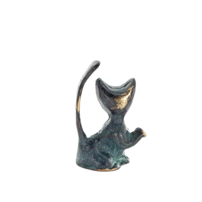 Thin Tail Cat 8x4cm Full Body Statue Bronze Ornament, Miniature Bronze 3 - grifon.se 
