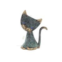 Cat Flat Right 11cm Full Body Statue Bronze Ornament, Miniature Bronze 1 - grifon.se 