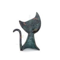Cat Flat Right 11cm Full Body Statue Bronze Ornament, Miniature Bronze 3 - grifon.se 