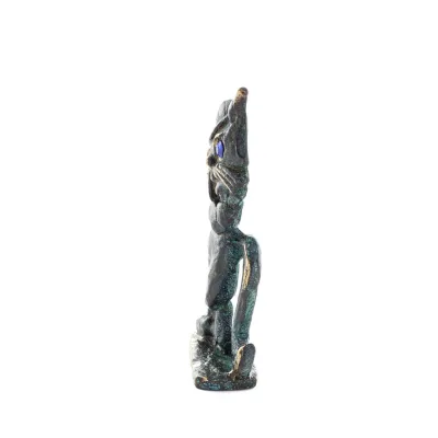 Ny korsbent katt 7,5 cm helkroppsstaty Brons Ornament Miniatyr Brons 2 - grifon.se 
