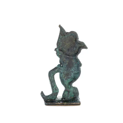 Ny korsbent katt 7,5 cm helkroppsstaty Brons Ornament Miniatyr Brons 3 - grifon.se 