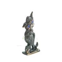 New Cross-legged Cat 7.5cm Full Body Statue Bronze Ornament Miniature Bronze 5 - grifon.se 