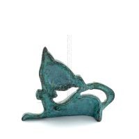 Cat Tail Sitting 6cm Full Body Statue Bronze Ornament, Miniature Bronze 3 - grifon.se 