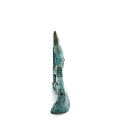 Kattsvans Sittande 6 cm Helkroppsstaty Bronsprydnad, miniatyr Brons 4 - grifon.se 