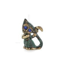 Cat Tail Standing 5cm Full Body Statue Bronze Ornament, Miniature Bronze 1 - grifon.se 
