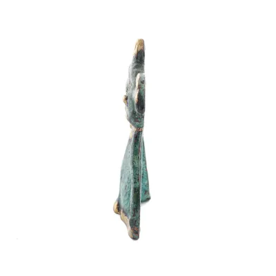Kattsvans stående 7,5 cm helkroppsstaty Bronsprydnad, miniatyr Brons 2 - grifon.se 