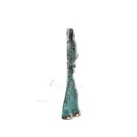 Cat Tail Standing 7.5cm Full Body Statue Bronze Ornament, Miniature Bronze 4 - grifon.se 